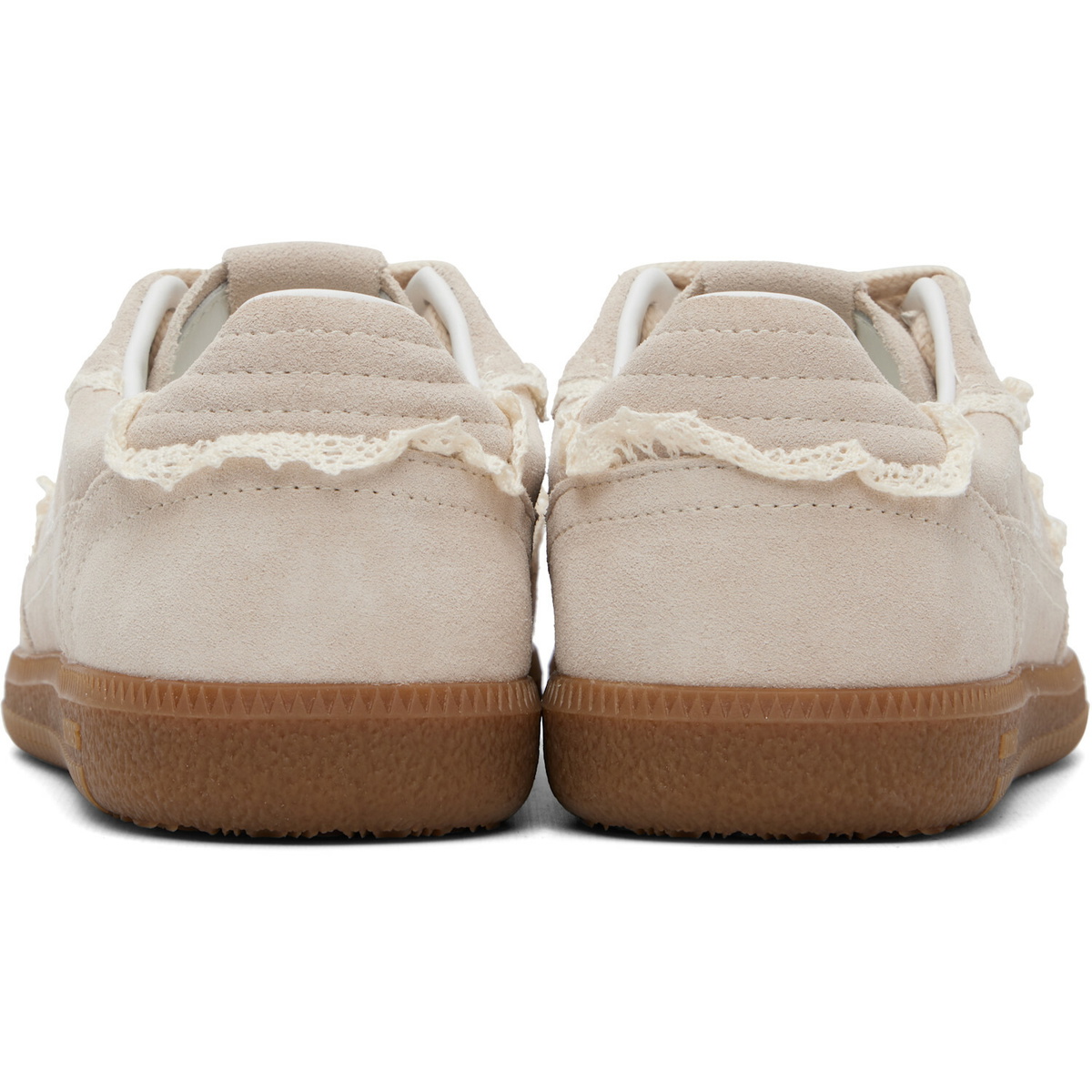Alohas Beige Tb.490 Crochet Leather Sneakers
