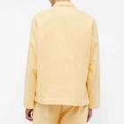 Tekla Fabrics Men's Flannel Sleep Shirt in Gentle Yellow