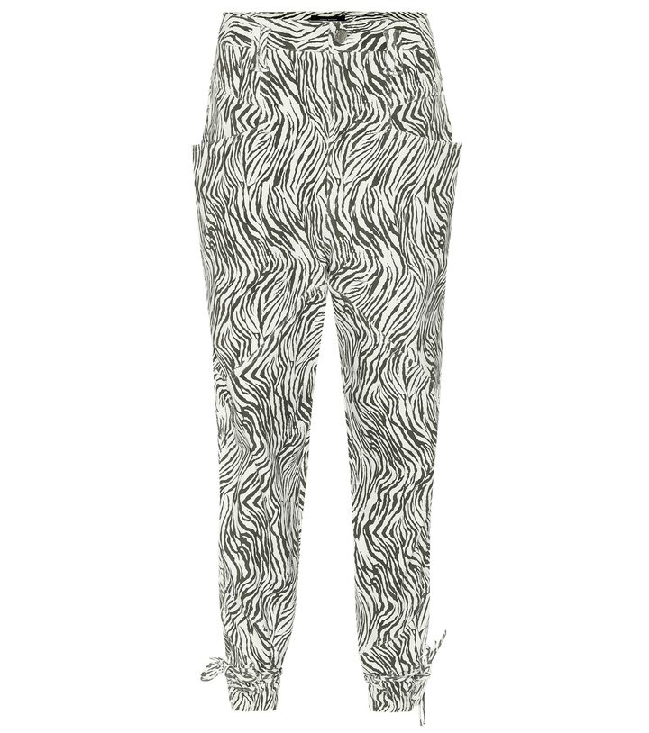 Photo: Isabel Marant - Badeloisa zebra-print leather pants