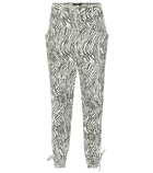 Isabel Marant - Badeloisa zebra-print leather pants