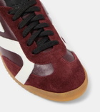 Proenza Schouler Track suede-trimmed leather sneakers
