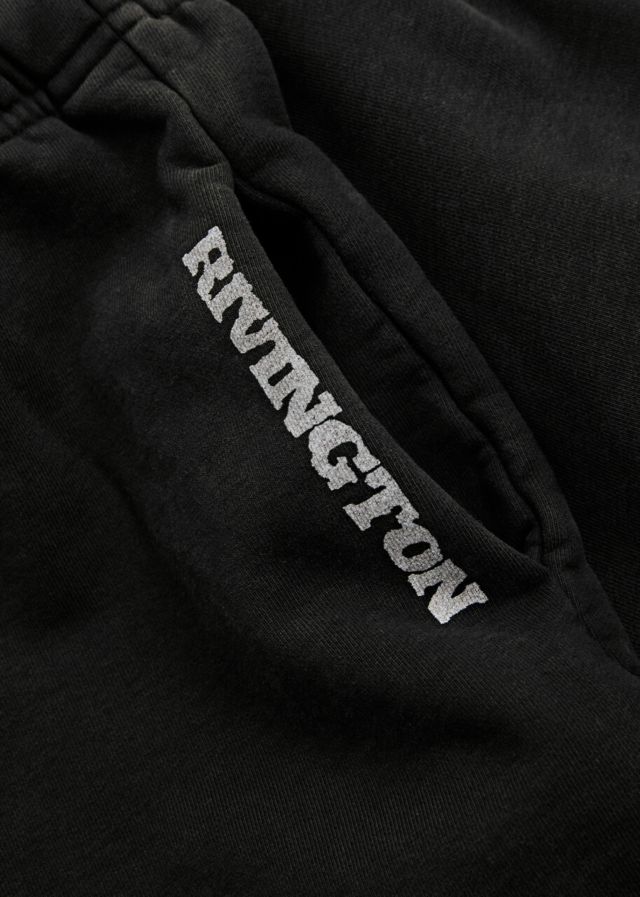 Rivington Roi Rebis Enemy Printed Cotton Shorts Black
