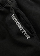 Rivington Roi Rebis Enemy Printed Cotton Shorts Black