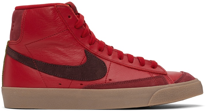 Photo: Nike Red Blazer Mid '77 Vintage 'Layers of Love' Sneakers