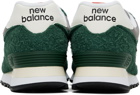 New Balance Green & Gray 574 Sneakers