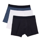 Tiger of Sweden Three-Pack White and Blue Knuts Boxer Briefs