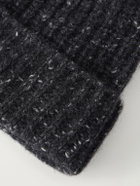 Auralee - Ribbed Cashmere Beanie - Black