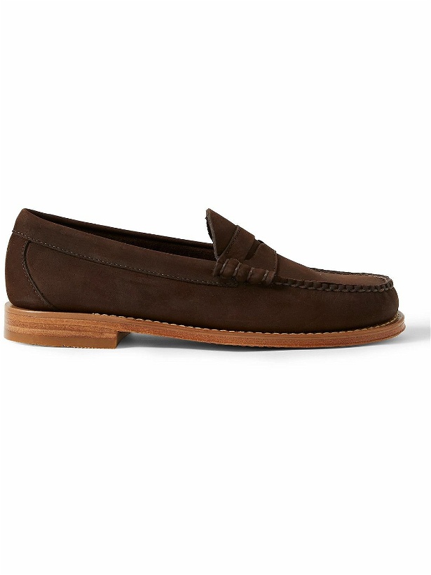 Photo: G.H. Bass & Co. - Weejun Nubuck Penny Loafers - Brown