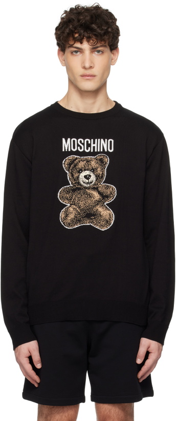 Photo: Moschino Black Teddy Bear Sweater