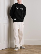 WTAPS - Logo-Appliquéd Cotton-Jesey Sweatshirt - Black