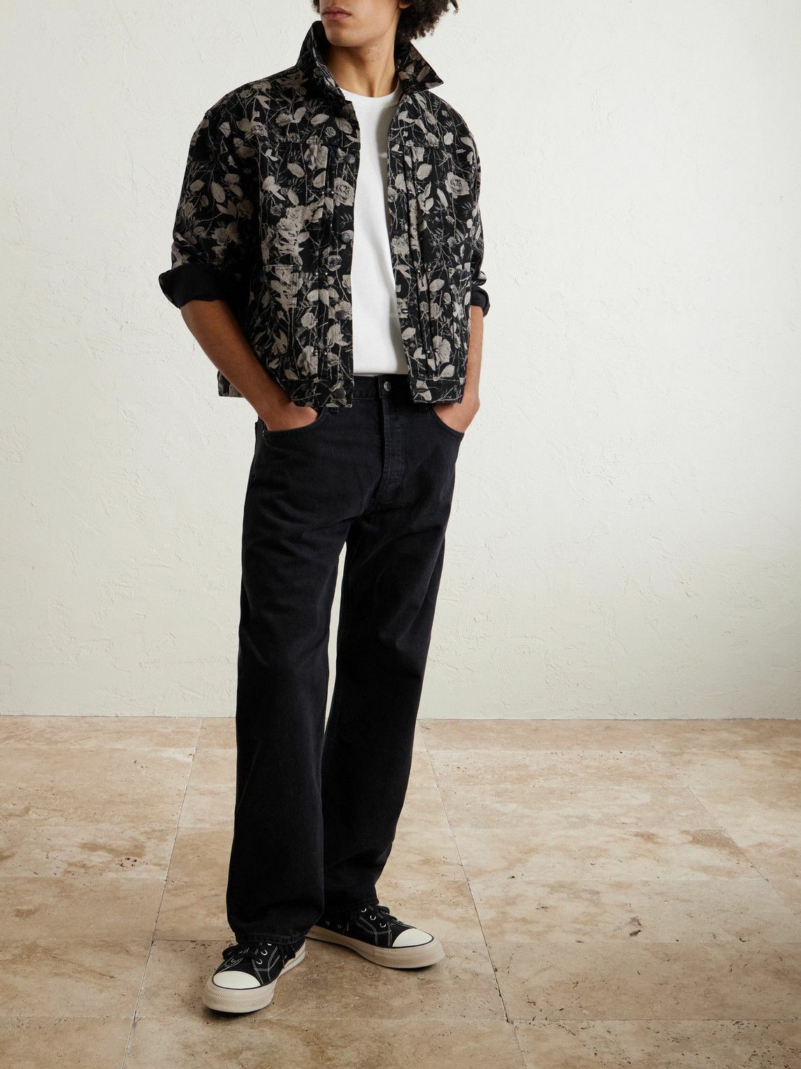 Needles - Printed Denim Jacket - Black