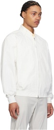POST ARCHIVE FACTION (PAF) White 6.0 Right Bomber Jacket