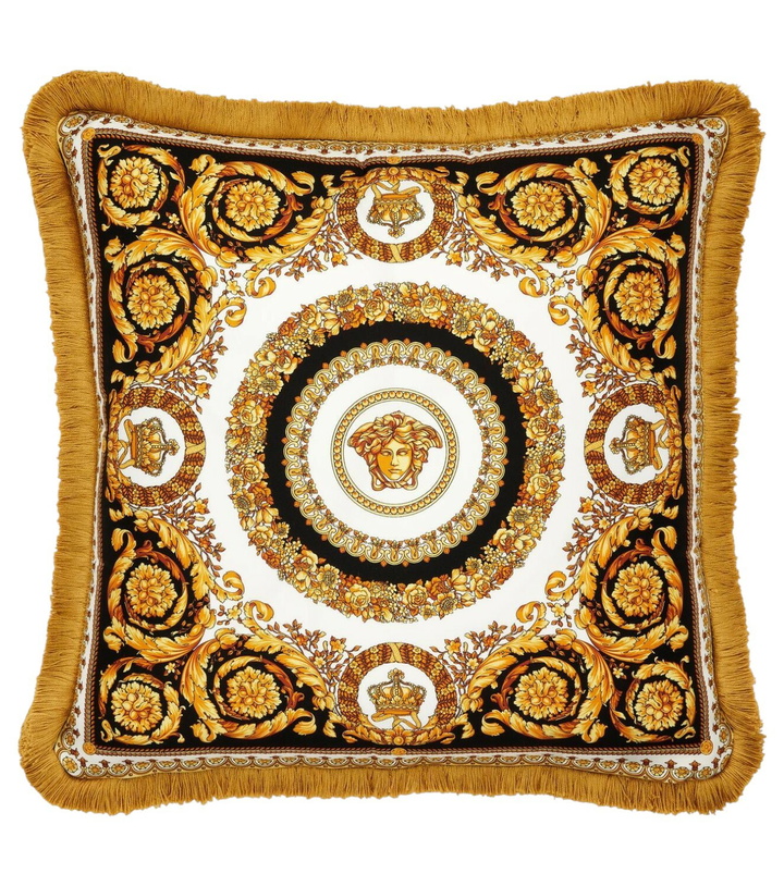 Photo: Versace Home Crete De Fleur silk cushion