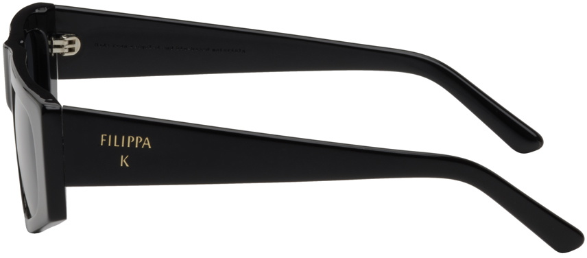 Filippa K Black Angled Sunglasses