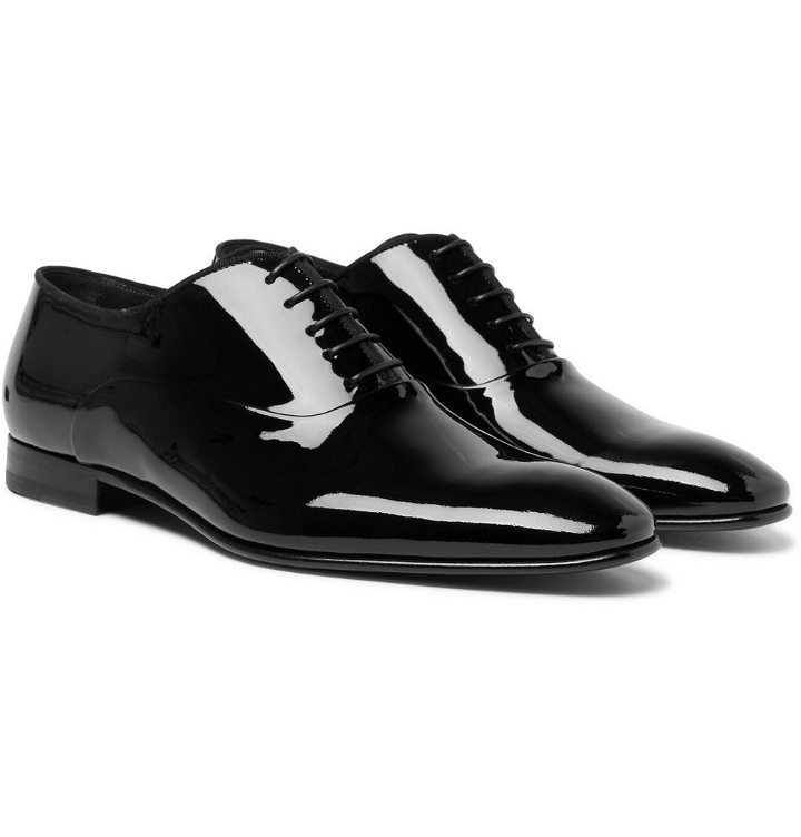 Photo: Hugo Boss - Patent-Leather Oxford Shoes - Black
