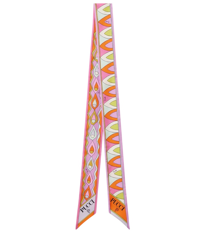 Photo: Pucci Printed silk twill scarf