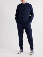 Oliver Spencer Loungewear - Ribbed Recycled Cotton-Jersey Sweatshirt - Blue