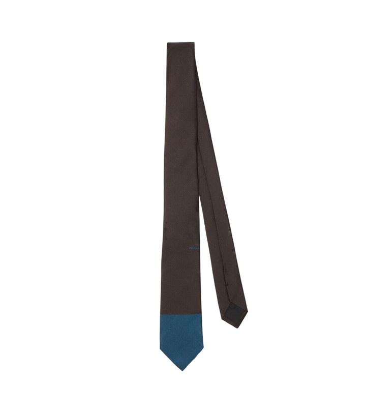 Photo: Prada Logo silk tie