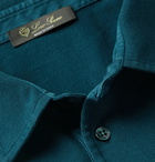 Loro Piana - Cotton-Piqué Polo Shirt - Blue