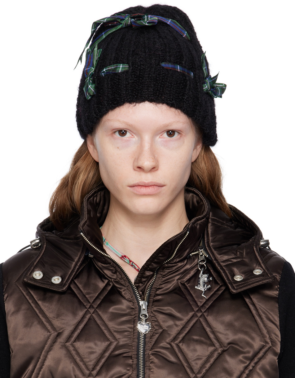 Chopova Lowena Black Bow Beanie Chopova Lowena Chopova Lowena Black Bow Beanie Chopova Lowena