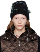 Chopova Lowena Black Bow Beanie