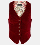 Etro Cotton velvet vest