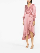 ZIMMERMANN - Wrap Silk Midi Dress