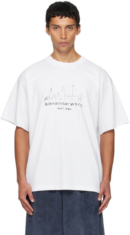 Photo: Alexander Wang White Graphic Short Sleeve T-shirt