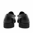 Bass Weejuns Men's Larson 90s Soft Penny Loafer in Black Leather