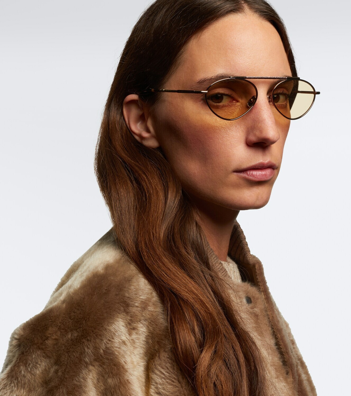 Brunello Cucinelli Sartorial Sunset oval sunglasses