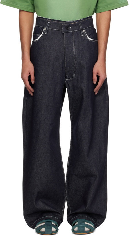 Photo: Camiel Fortgens Navy Raw Denim Jeans
