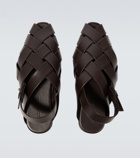 Bottega Veneta - Alfie leather slippers