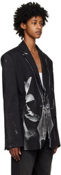 Y/Project Black Jean Paul Gaultier Edition Janty Denim Blazer