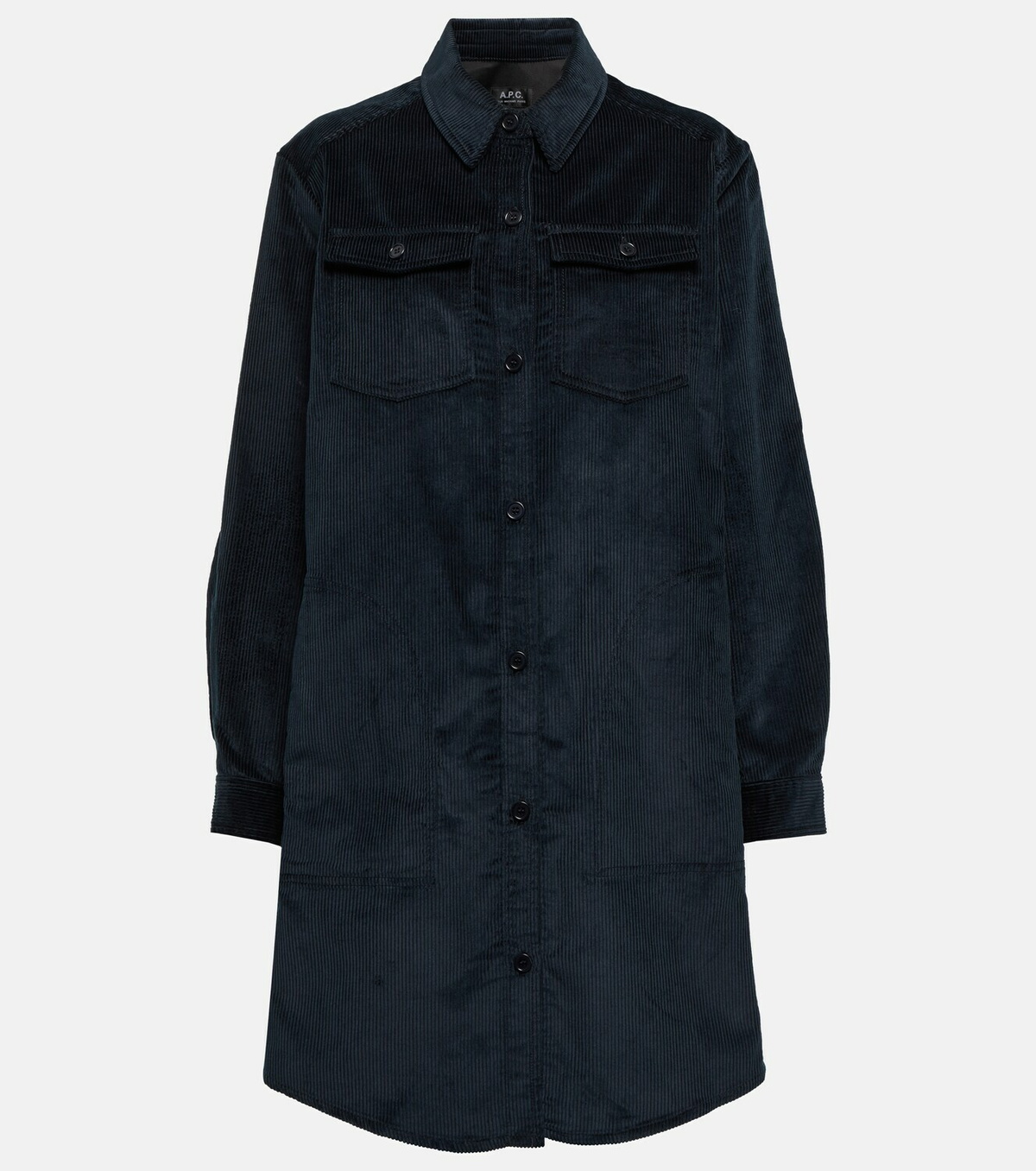 apc shirt dress APC Black Dot Check Belted Valley Shirt Dress Size 42