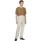 Lemaire Off-White Pleated Military Chino Trousers