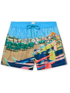 PAUL SMITH - Mid-Length Printed Swim Shorts - Multi