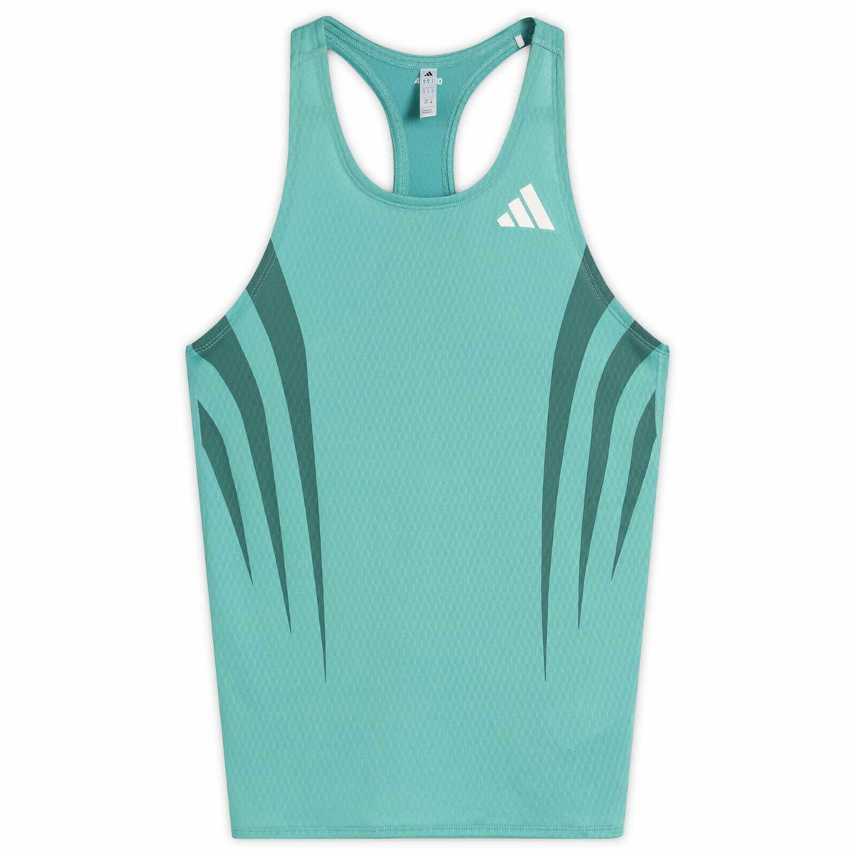 Adidas Running adidas Adizero Archive Running Tank Top in Powder Teal