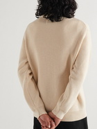 NN07 - Roman Ribbed Merino Wool-Blend Half-Zip Sweater - Neutrals