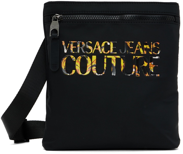 Photo: Versace Jeans Couture Black Logo Couture Bag