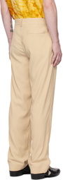 Tokyo James Beige Four-Pocket Trousers