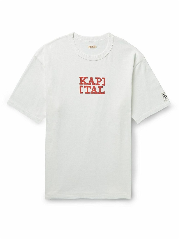 Photo: KAPITAL - Rookie Logo-Print Cotton-Jersey T-Shirt - White