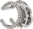 Burberry Silver Monogram Ear Cuff