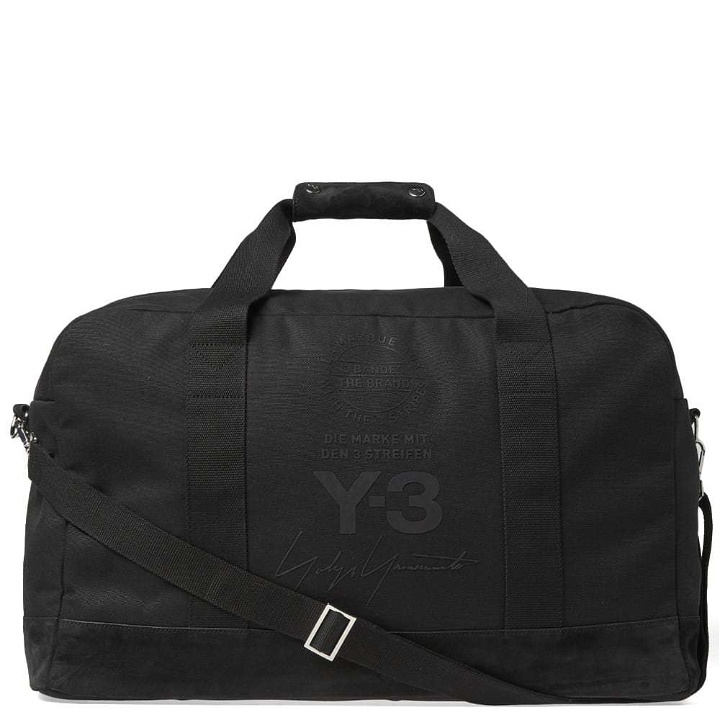 Photo: Y-3 Stacked Brand Weekend Bag Black