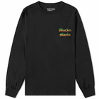 Wacko Maria Men's Long Sleeve Maria Print T-Shirt in Black