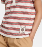 Moncler Striped cotton polo shirt