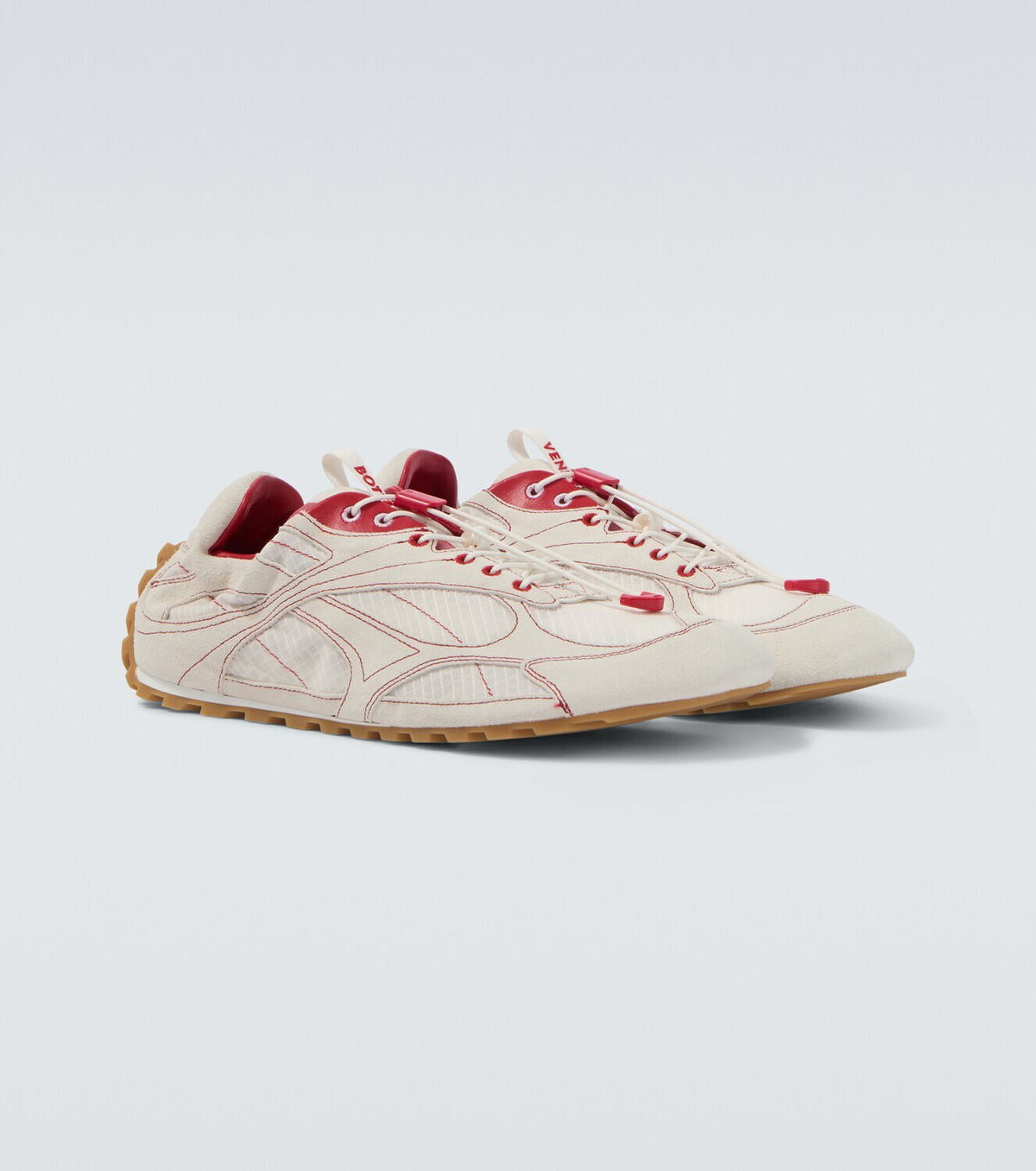 Bottega Veneta Orbit suede-trimmed sneakers
