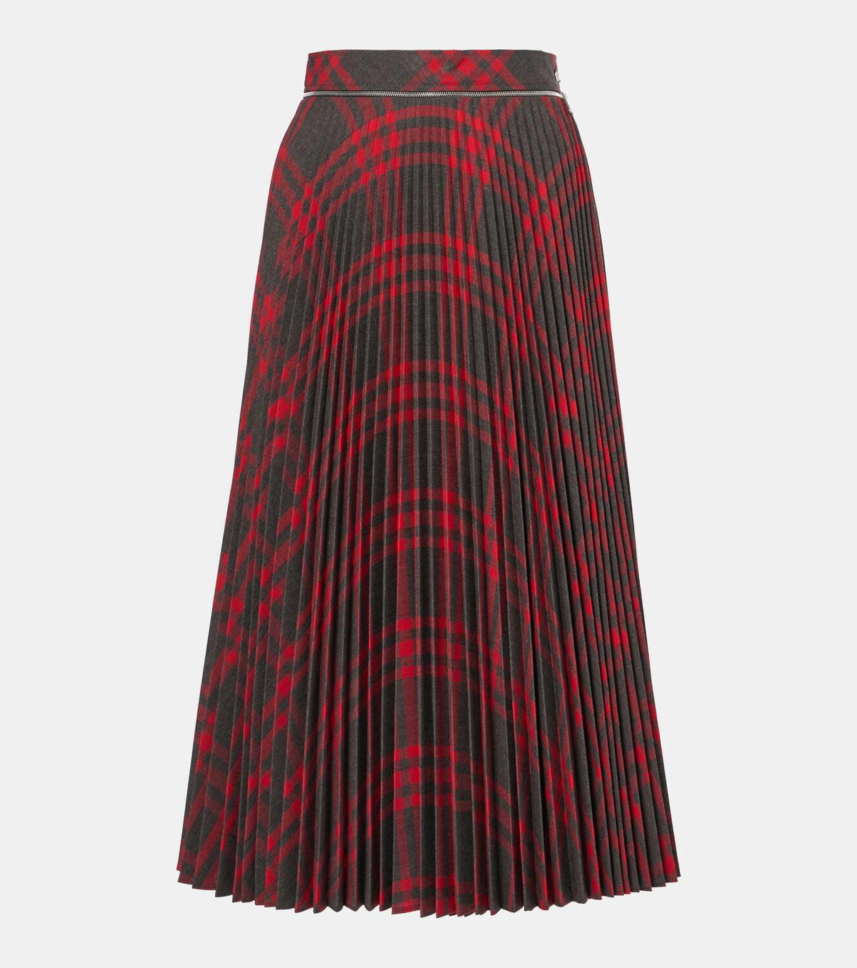 Burberry Burberry Check plissé midi skirt Burberry