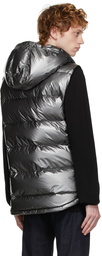Balmain Silver Down Puffer Vest