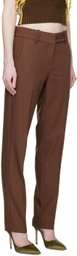 WYNN HAMLYN Brown Partner Trousers
