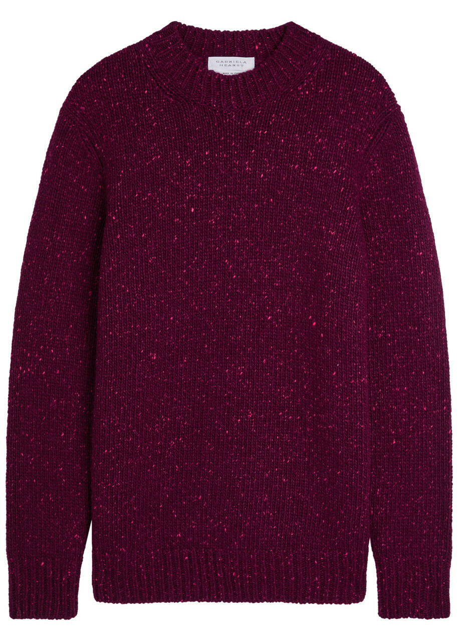 Gabriela Hearst Alfie Cashmere Jumper Bordeaux